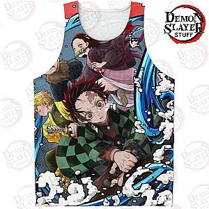 Kimetsu no Yaiba Store -  3D Tank Top New Design No.3 Kimetsu no Yaiba Merch Demon Slayer Store