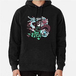 Kimetsu no Yaiba Hoodies - Kimetsu no Yaiba Siblings Pullover Hoodie RB0708