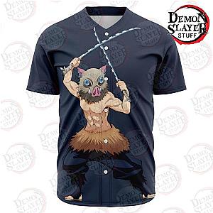 Kimetsu no Yaiba Store - Hashibira Inosuke Baseball Jersey Kimetsu no Yaiba Merch Demon Slayer Store