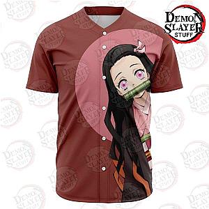 Kimetsu no Yaiba Store - Nezuko Kamado Baseball Jersey Kimetsu no Yaiba Merch Demon Slayer Store