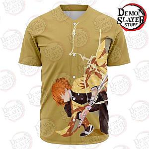 Kimetsu no Yaiba Store - Zenitsu Agatsuma Baseball Jersey Kimetsu no Yaiba Merch Demon Slayer Store