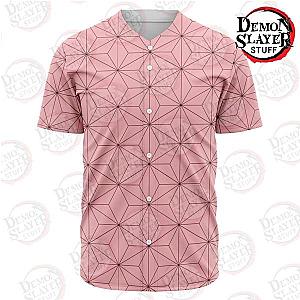 Kimetsu no Yaiba Store - Nezuko Kamado Classic Baseball Jersey Kimetsu no Yaiba Merch Demon Slayer Store