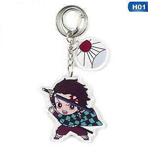 Demon Slayer Keychains - New Arrival Animated Tanjiro Demon Slayer Keyring