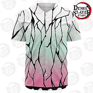 Kimetsu no Yaiba Store - Kochou Shinobu Classic Baseball Jersey Kimetsu no Yaiba Merch Demon Slayer Store