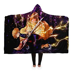 Kimetsu no Yaiba Store - New 3D Zenitsu Agatsuma Hooded Blanket