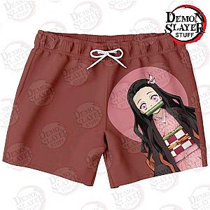 Kimetsu no Yaiba Store - Nezuko Kamado Swim Trunks Kimetsu no Yaiba Merch Demon Slayer Store