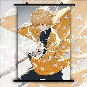 Kimetsu no Yaiba Wall Scroll  Zenitsu Demon Slayer Storeandise Demon Slayer Store