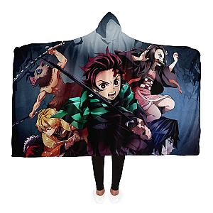 Kimetsu no Yaiba Store -  Hooded Blanket New Design No.2