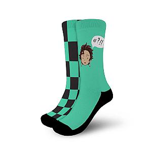 Kimetsu no Yaiba Socks Merch -  Tanjiro Confusion Socks