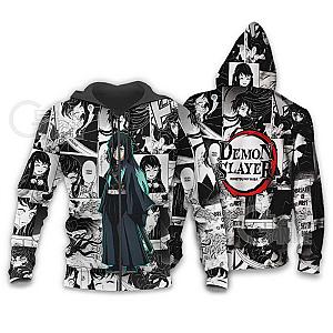 Kimetsu no Yaiba Store - Muichiro Tokito Manga Insipiration Zipped Hoodie