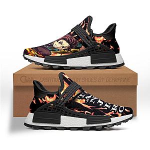 Kimetsu no Yaiba Store -  Tanjiro Shoes Fire Breathing Anime Sneakers Kimetsu no Yaiba Merch