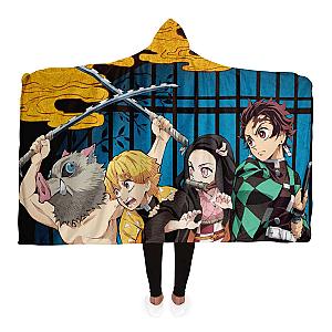 Kimetsu no Yaiba Store -  Hooded Blanket New Design No.1