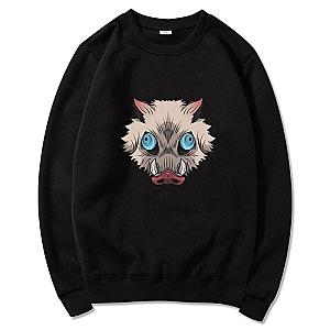 Kimetsu no Yaiba Sweatshirt  Inosuke's Boar Head Demon Slayer Storeandise Demon Slayer Store