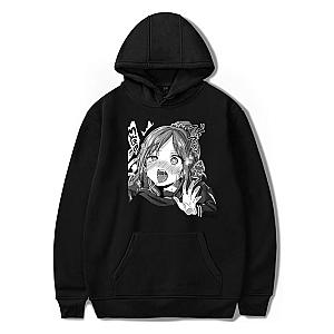 Ahegao Hoodie – Black Casual Hooded Sweatshirt Ahegao Pullover Hoodie