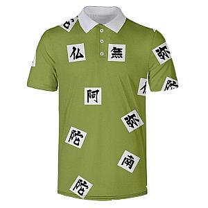 Kimetsu no Yaiba Polo Shirts - Gyomei Himejima Pattern Demon Slayer Storeandise Demon Slayer Store