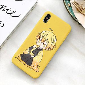 Kimetsu no Yaiba Phone Case Samsung  -  Cute Zenitsu Eating Demon Slayer Storeandise Demon Slayer Store