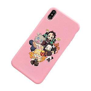 Kimetsu no Yaiba Phone Case Samsung  -  Chibi Team Demon Slayer Storeandise Demon Slayer Store