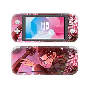 Kimetsu no Yaiba Nintendo Switch Skin  -  Tanjiro Wisteria Flowers Demon Slayer Storeandise Demon Slayer Store