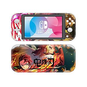 Kimetsu no Yaiba Nintendo Switch Skin  -  Tanjiro &amp; Rengoku Demon Slayer Storeandise Demon Slayer Store