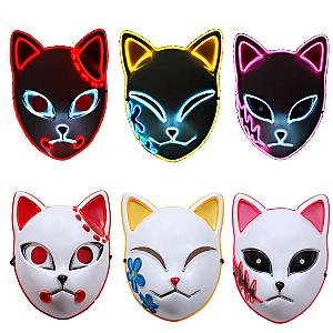 Kimetsu no Yaiba Mask Led Halloween Demon Slayer Storeandise Demon Slayer Store