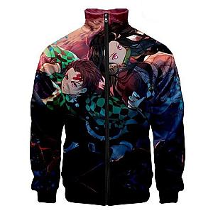 Kimetsu no Yaiba Jacket  Tanjiro &amp; Nezuko Kamado Demon Slayer Storeandise Demon Slayer Store