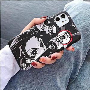 Kimetsu no Yaiba iPhone Case  -  Tanjiro &amp; Nezuko Demon Slayer Storeandise Demon Slayer Store