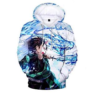 Kimetsu no Yaiba Hoodies -   Tanjiro Water Dragon Demon Slayer Storeandise Demon Slayer Store