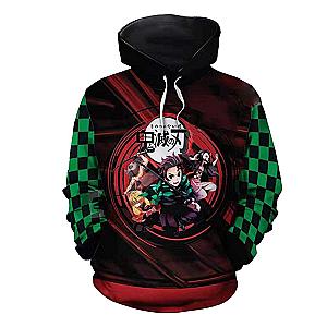 Kimetsu no Yaiba Hoodies -   Tanjiro Kamado Demon Slayer Storeandise Demon Slayer Store