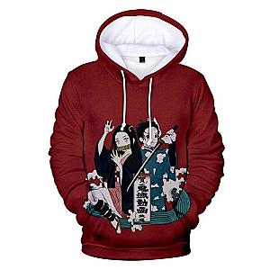 Kimetsu no Yaiba Hoodies -   Tanjiro &amp; Nezuko Demon Slayer Storeandise Demon Slayer Store