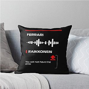 Kimi Raikkonen will not have drink radio messaged (Francesco) Throw Pillow