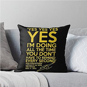 of Kimi Raikkonen Throw Pillow