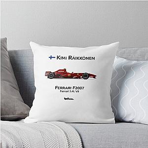 Kimi Raikkonen F2007 Throw Pillow