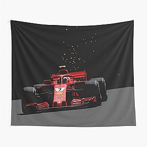 Kimi Raikkonen Ferrari Monaco Grand Prix 2018 Tapestry
