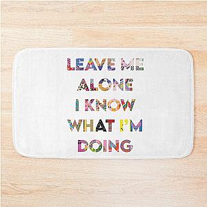 Kimi Raikkonen Leave Me Alone Bath Mat