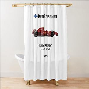 Kimi Raikkonen F2007 Shower Curtain