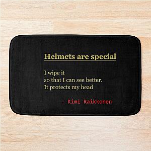 Helmets are Special Haiku from Kimi Raikkonen Bath Mat