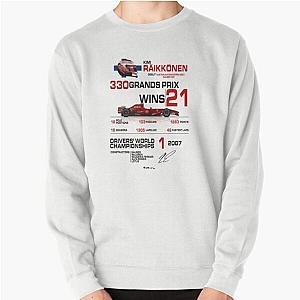 Kimi Raikkonen - F1 Stats with car helmet design Sweatshirt