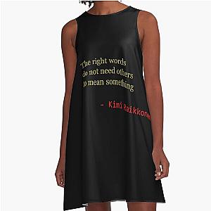 Words Haiku by Kimi Raikonnen A-Line Dress