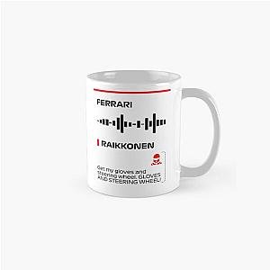 Kimi Raikkonen Get my gloves and steering wheel team radio message Francesco Classic Mug