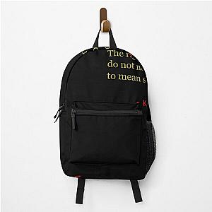 Haiku by Kimi Raikkonen Backpack