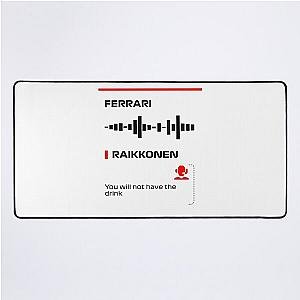Kimi Raikkonen, you will not have the radio message on Desk Mat