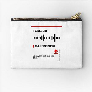 Kimi Raikkonen will not have the radio message Francesco Zipper Pouch