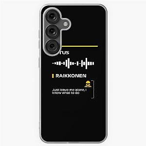 Kimi Raikkonen Just leave me alone I know what to do team radio message Dark Francesco Samsung Galaxy Soft Case