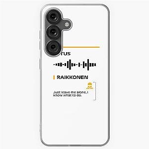 Kimi Raikkonen Just leave me alone I know what to do team radio message Francesco Samsung Galaxy Soft Case