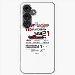 Kimi Raikkonen F1 Stats car helmet design Samsung Galaxy Soft Case