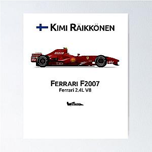 Kimi Raikkonen F2007 Poster