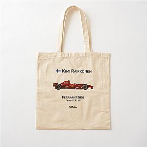 Kimi Raikkonen F2007 Cotton Tote Bag