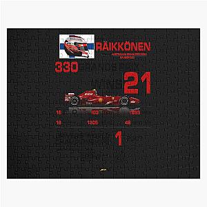 Kimi Raikkonen F1 Stats & Design T-Shirt Phone Jigsaw Puzzle
