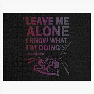 Leave Me Alone Kimi Raikkonen F1 Jigsaw Puzzle