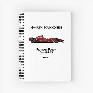 Kimi Raikkonen F2007 Spiral Notebook